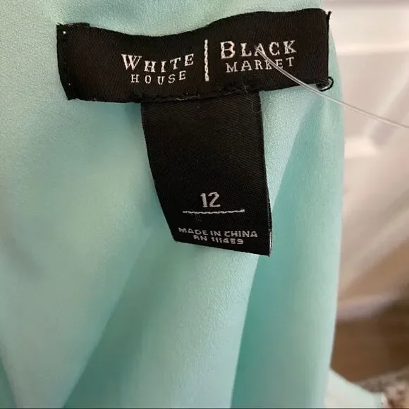 White House Black Market light blue dress . - Picture 5 of 5